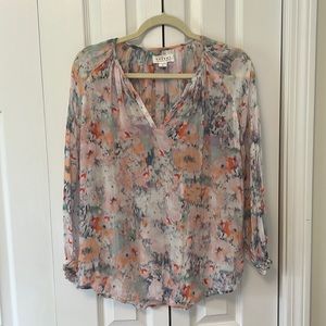 Velvet by Graham & Spencer colorful work blouse